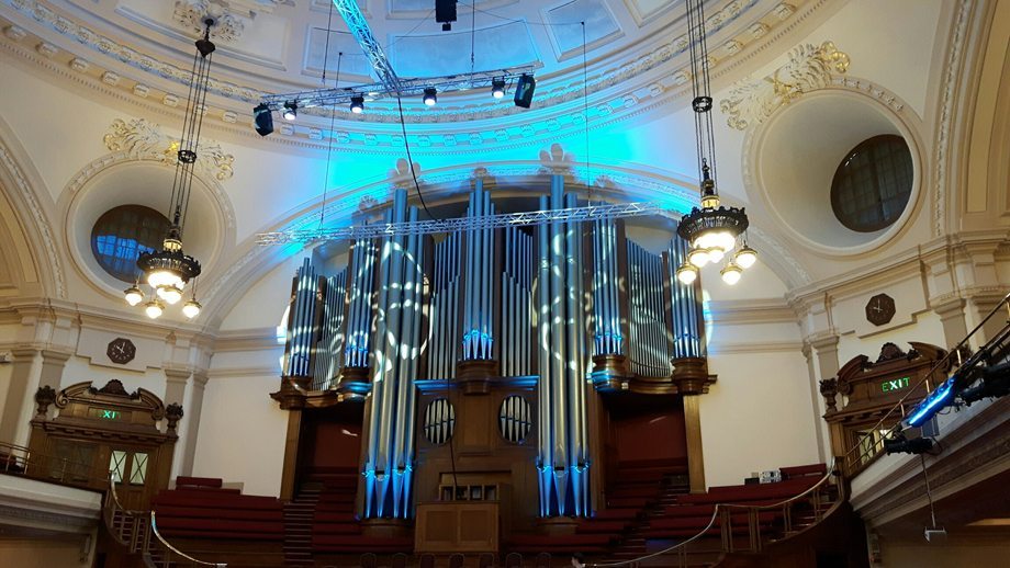 The original 4731-pipe Arthur Hill and Son organ at Central Hall Westminster