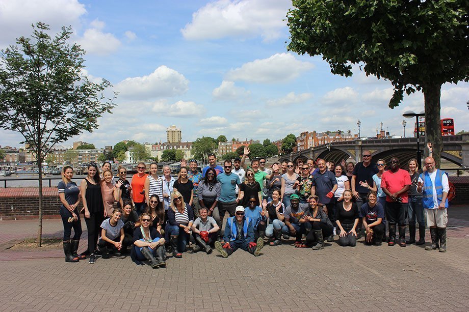 A group shot of the Central Hall Westminster team on their charity day